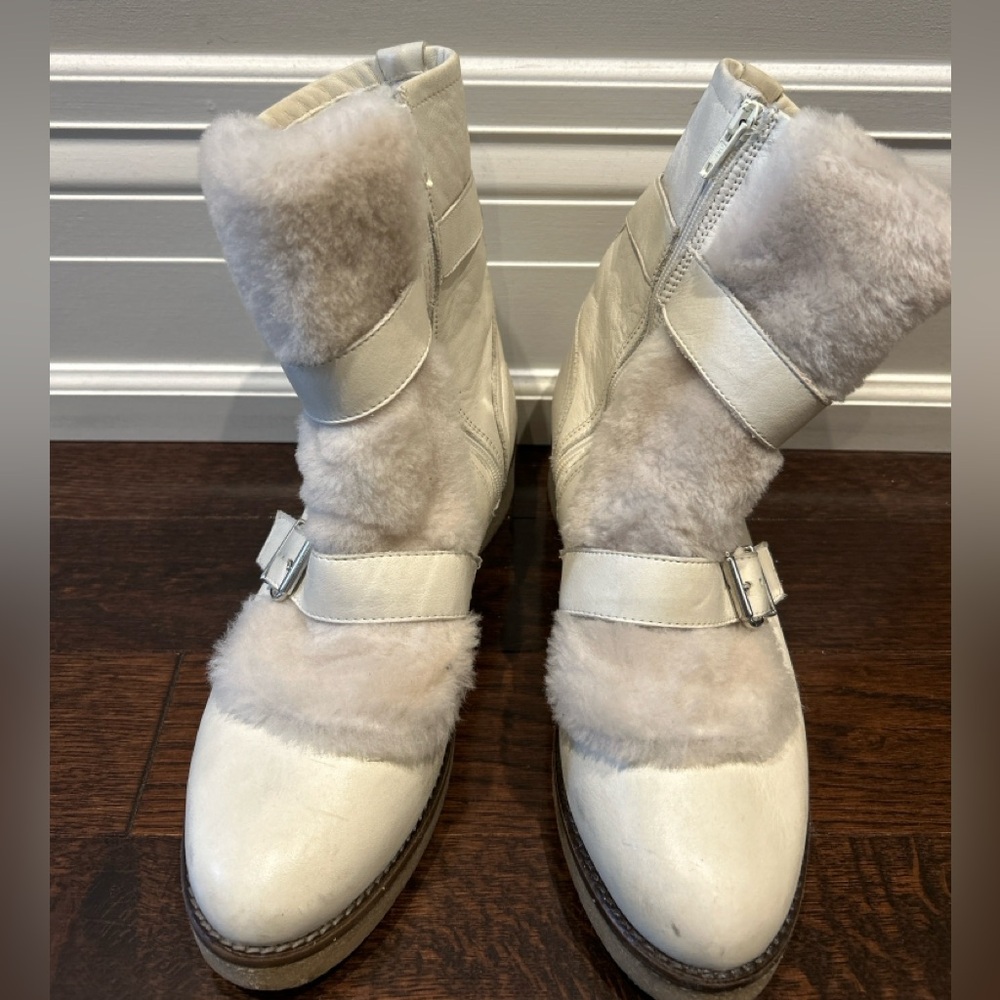 Cozy White Fleece-Lined Bag
